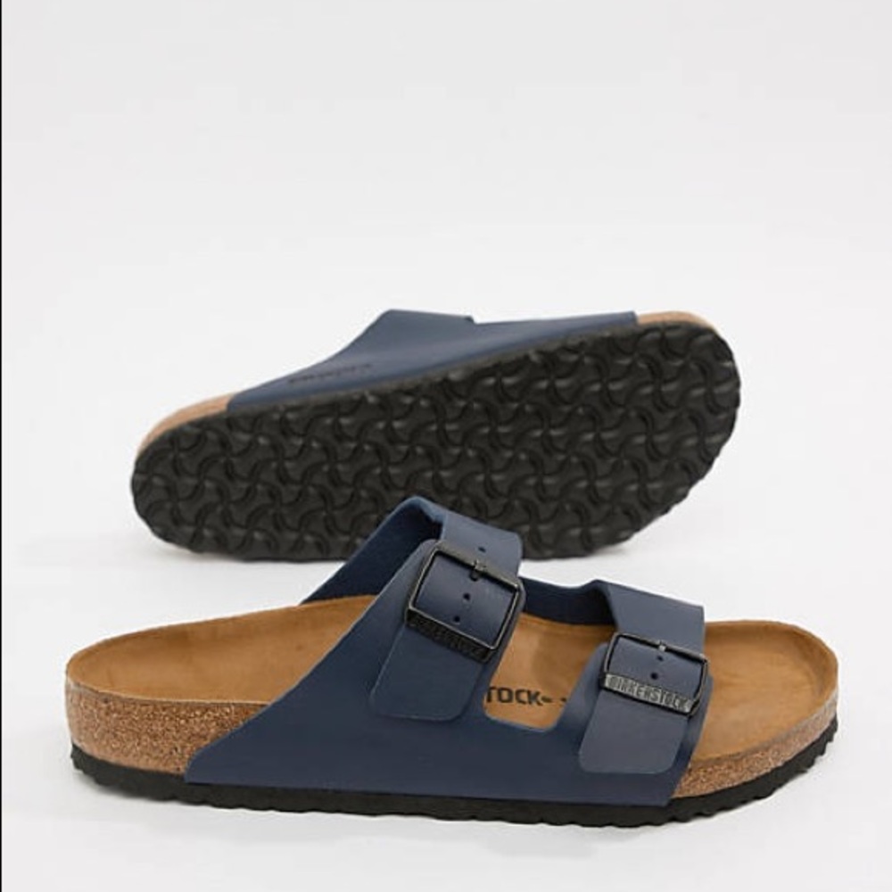 Birkenstock arizona birko-flor sandals in blue - Picture 5 of 12